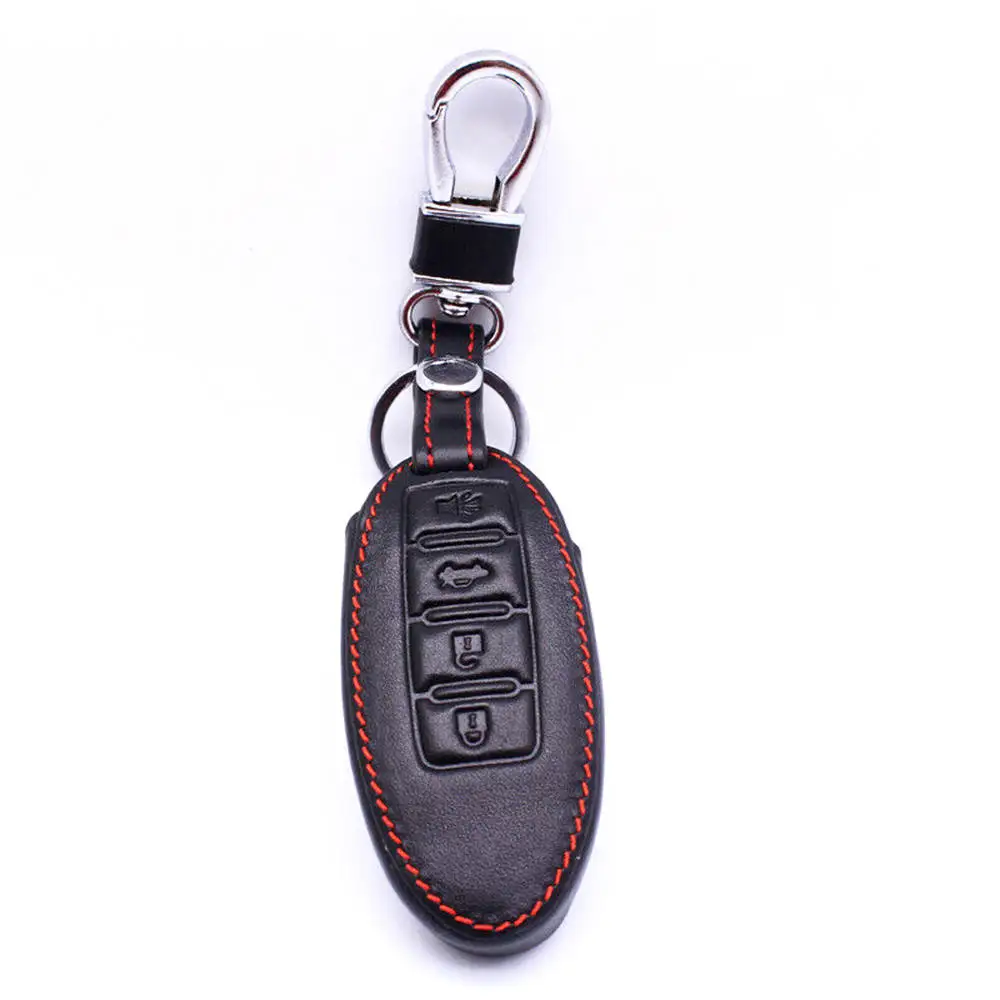 4 Button Leather Case Key fob for Nissan Altima Maxima GTR Remote Smart Cover Car For | Автомобили и мотоциклы