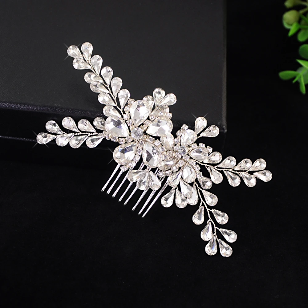 ZMHP241 роскошные свадебные аксессуары для волос Свадебная расческа головная