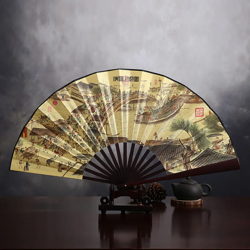 30 шт. декоративный Шелковый складной веер для танцев|fan for wedding|fan homefan fan |