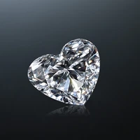 100 real loose moissanite stone cut diamond heart shaped d color vvs1 clear gar moissanite brilliant for jewelry material