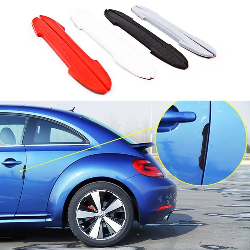 

4PCS/SET Car Door Protector Side Outdoor Edge Sticker Strip Scrape Guard Bumper Cover 3D car styling Car Accessories