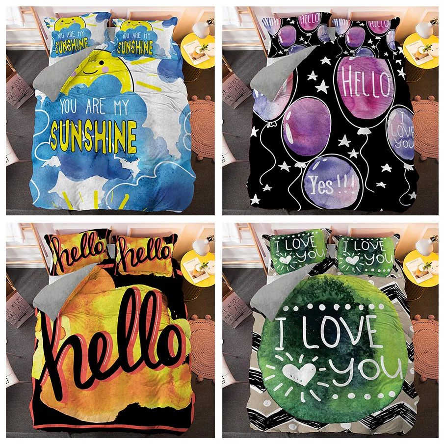 3 шт. набор постельного белья из полиэстера |