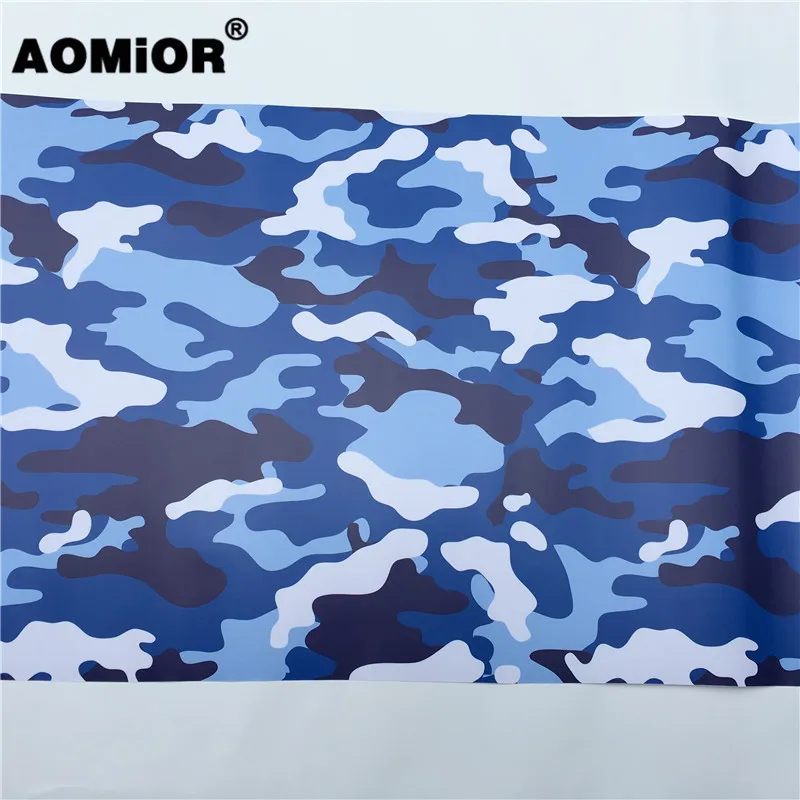 Синяя камуфляжная Автомобильная виниловая пленка в рулоне автомобильная