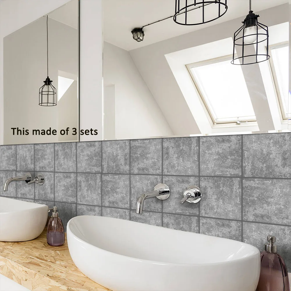 10 шт. наклейка для плитки в американском стиле водонепроницаемая Настенная