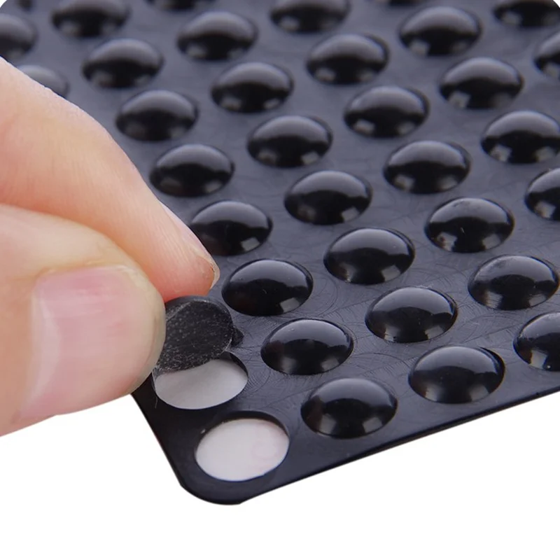 

Samples freight via HK DHL of 400pcs 7*1.5mm 10*1.5mm self adhesive soft clear and black anti slip bumpers silicone rubber feet