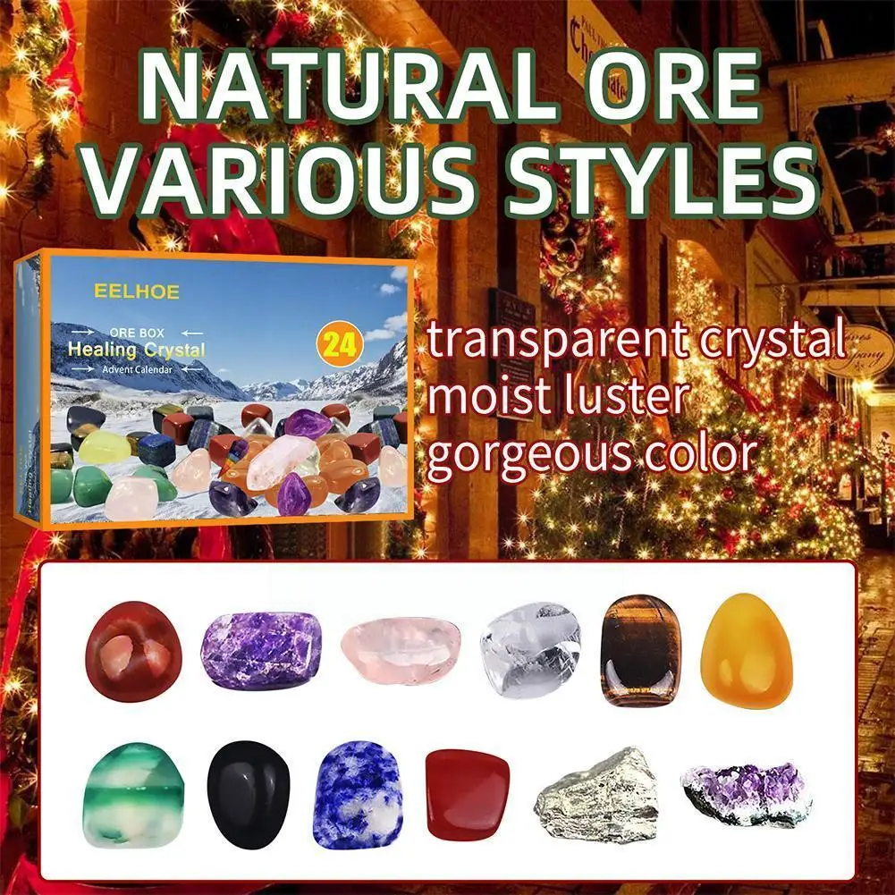 

Christmas Decoration Funny Rocks Storage Gift Box Fashion Educational Gift Year Box Clear Stone Crystal Ore Toys Xmas New K M4E4