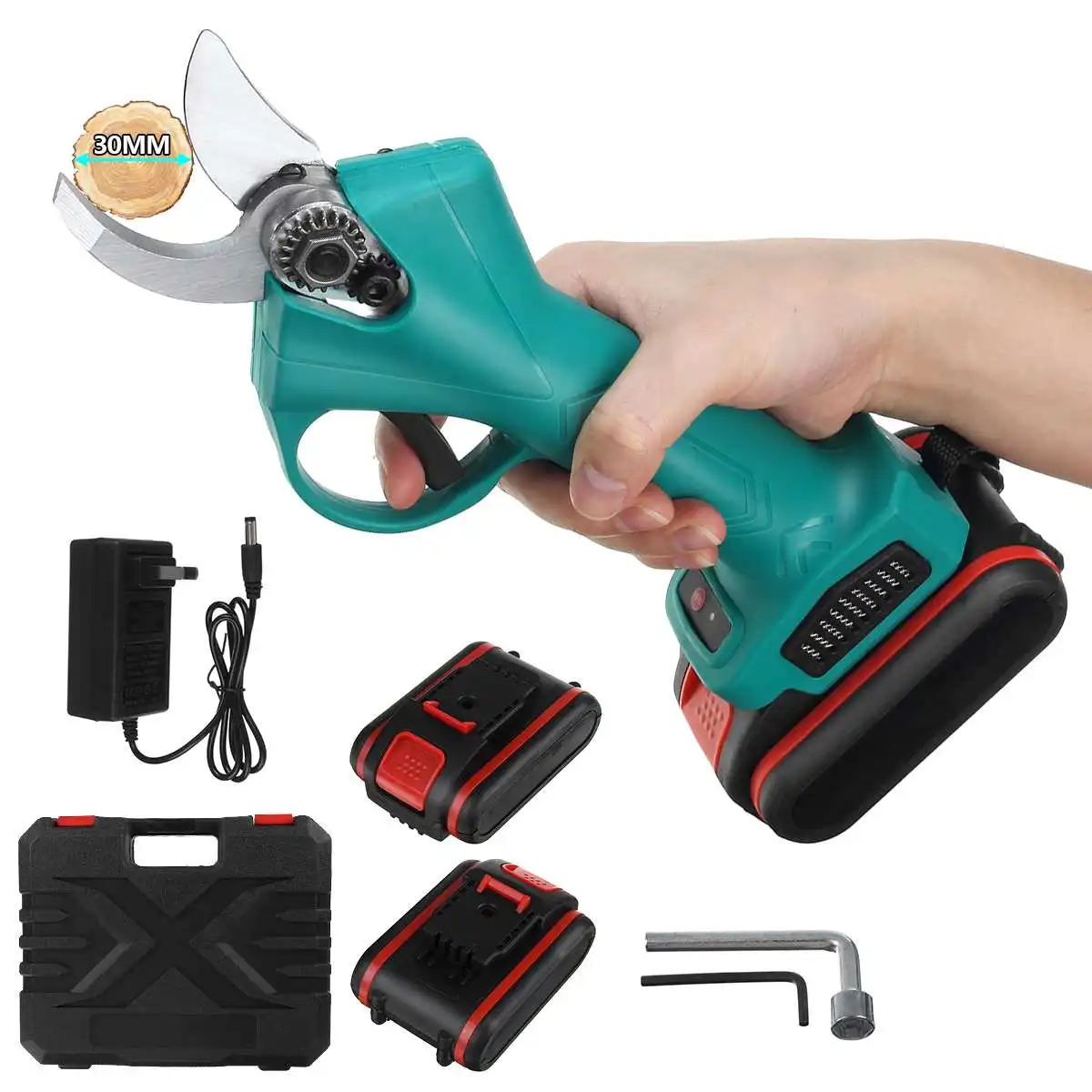 

BLMIATKO 88V Efficient Cordless Pruner Lithium-ion Pruning Shear Elctric Scissors Bonsai Tree Branches Garden Landscaping Tools
