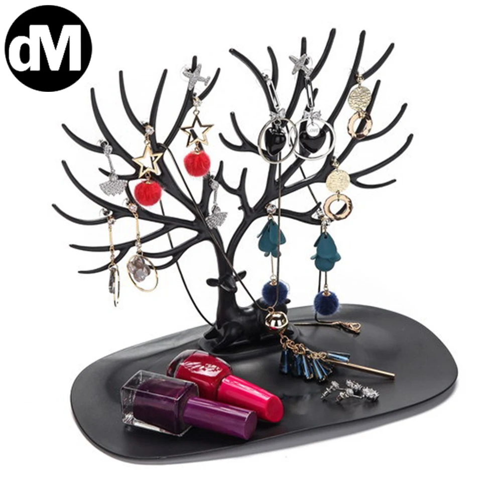 

DM 1-2pcs/Set Deer Creative Necklace Jewelry Display Stand Antlers Jewelry Stand Hanger Bracelet Earring Pendant Jewelry Storage