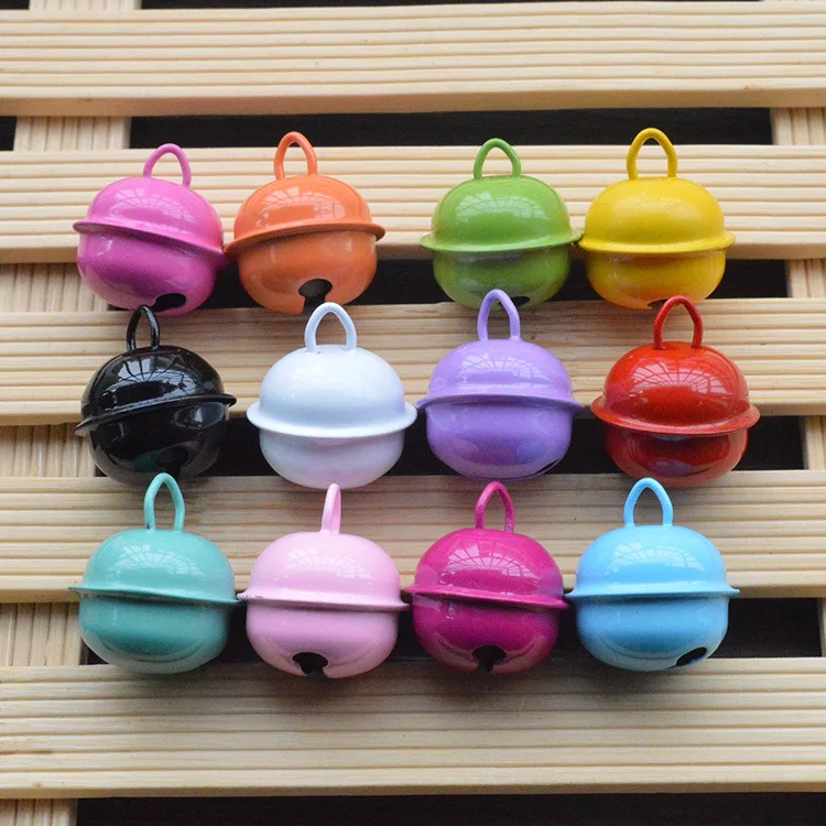 

【10pcs】Metal Electroplating Random color colored bells, pet pendant accessories
