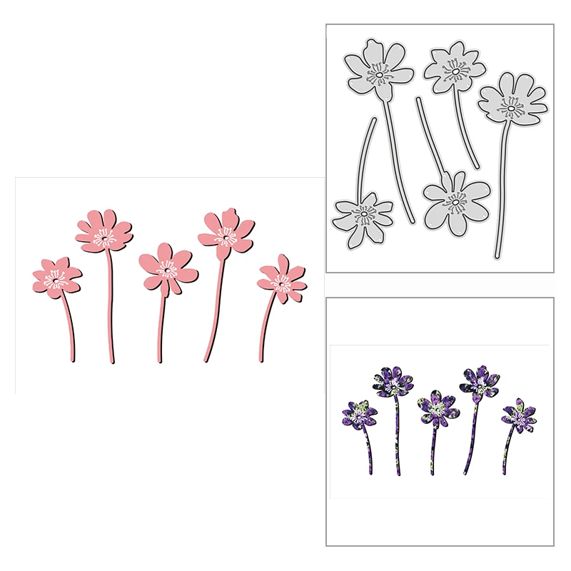 

New 2021 Spring Gorgeous Flower Metal Cutting Dies for DIY Scrapbooking and Card Making Decorative Embossing Craft No Stamps