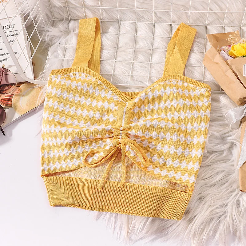 JANZHISAN Женская трикотажная юбка с рюшами спереди со шнуровкой вырезами