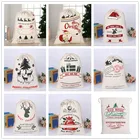 44 стиля, большие ранцы Санта-Клауса, детские рождественские подарочные сумки, хлопковые Сумки на шнурке