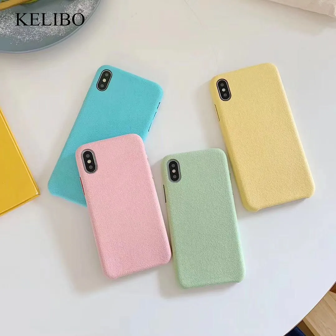 Мягкий чехол из микрофибры Macaron Candy для iphone 7 Ультратонкий силиконовый телефона 6 6S
