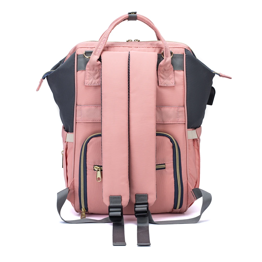 

LEQUEEN Fashion Diaper Bag Nappy Backpack Waterproof Mummy Large Capacity Mom Baby Travel Shopping Diaper Bag Nappy Storage