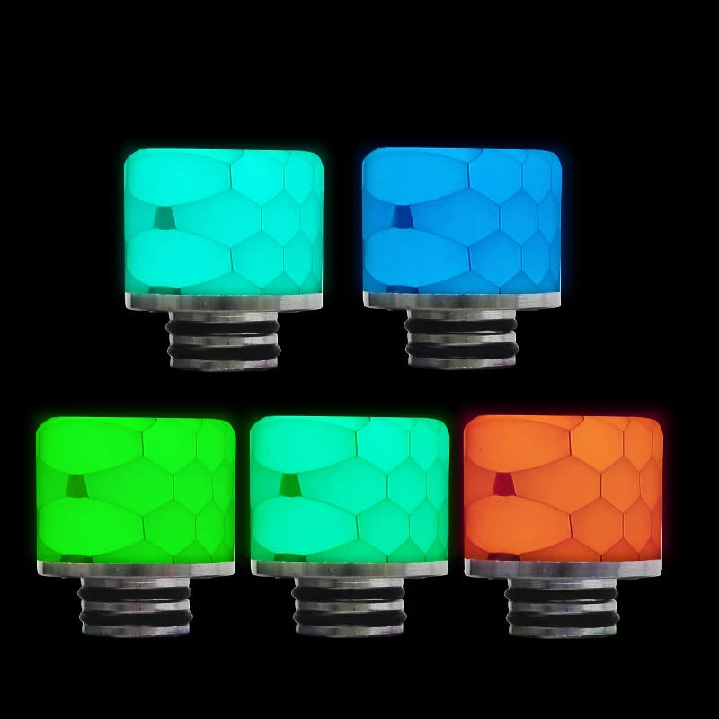 

510 Drip Tip Luminous Change Color Design Epoxy Delrin 510 Drip Tip Mouthpiece for TFV8 Baby 510 RDA RTA Atomizer