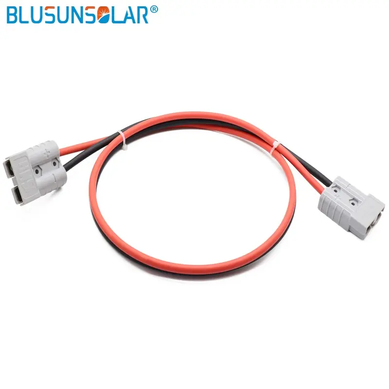 Разъем аккумулятора 50 А 600 В с кабелем 3 метра 4 мм2 красный и черный для