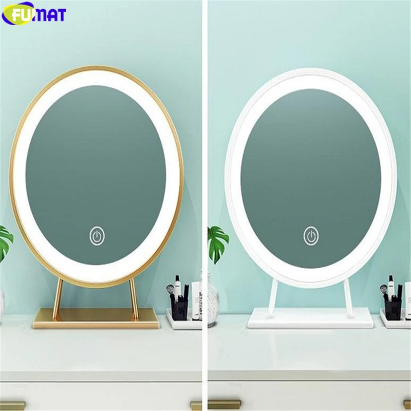 Настольная лампа FUMAT светодиодная в скандинавском стиле с зеркалом для макияжа