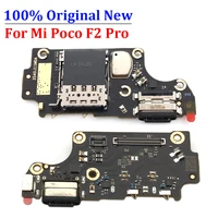 original new charger board pcb flex for xiaomi poco f2 pro usb port connector dock charging ribbon cable with microphone