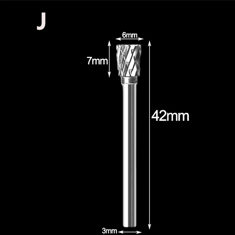 

Rotary Cutter File Tungsten Carbide Burr 6mm Shank Rotary Burrs Cutting Grinder Bit 1/4" Metalworking Milling CNC Tool