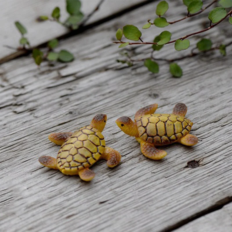 2 шт. фигурка мультяшного животного морской черепахи кукольный домик песочница
