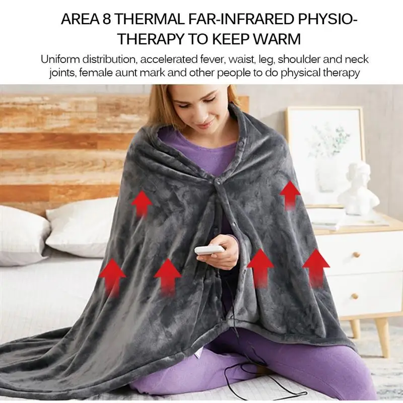 USB Электрическое теплое одеяло подушка на плечо шея мобильная нагревательная