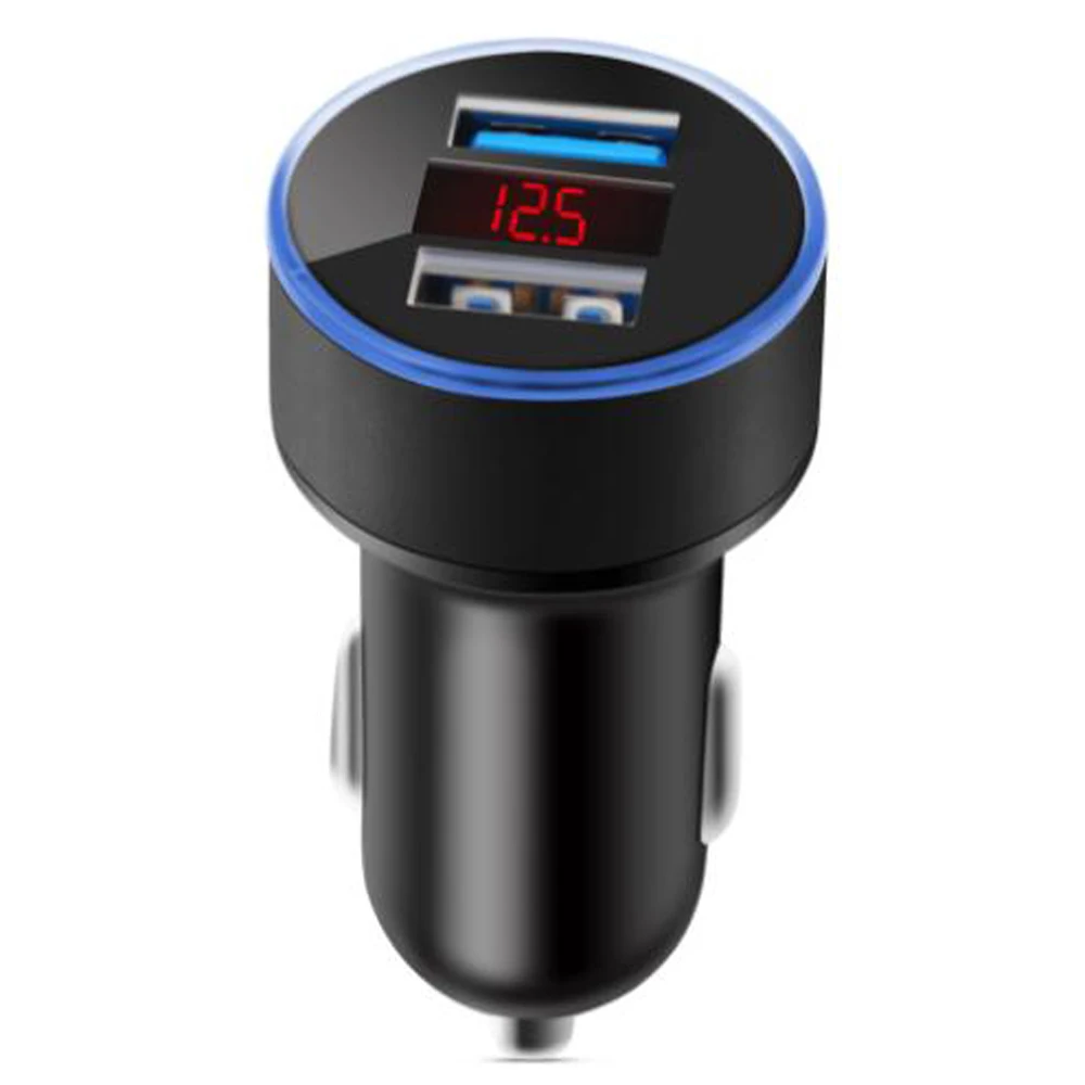 Автомобильный USB-телефон 3 1 а с двойным зарядным устройством светодиодный