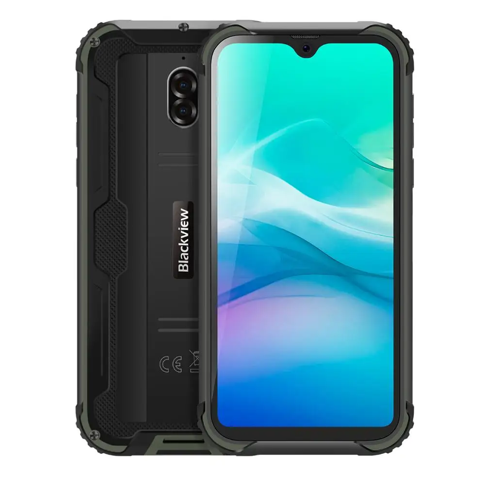 blackview bv5900 ip68 waterproof rugged smartphone 5 7 screen android 9 0 pie 3gb ram 32gb rom mobile nfc 5580mah 4g cellphone free global shipping