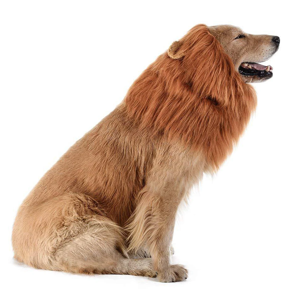 Парик для больших домашних животных собак Львиная Грива Рождественский парик