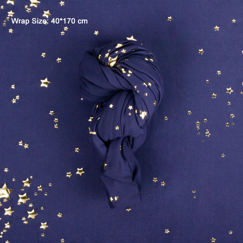 Новое поступление пайетки Звезда Детская фотография повязка пеленка фон золотые