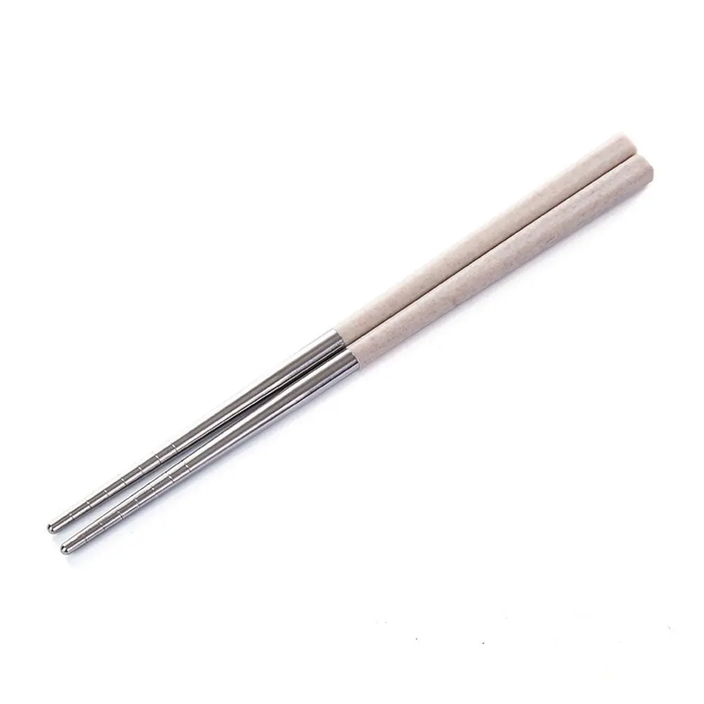 

Нескользящий кухонный инструмент в китайском стиле, столовые приборы, палочки для еды, домашняя плита из нержавеющей стали, 19 см, традиционн...