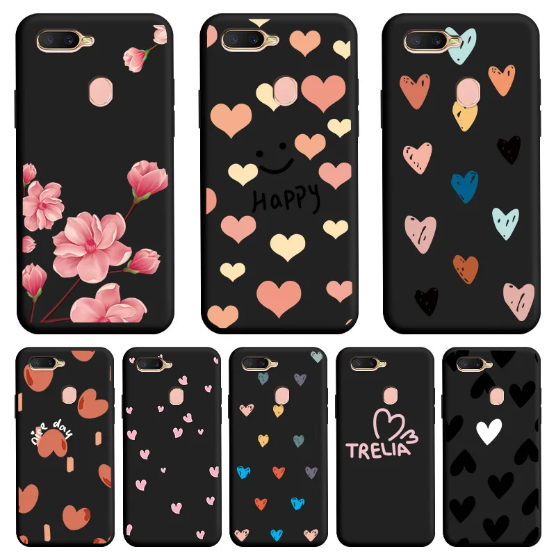 

Love Shape TPU Soft Shell For OPPO A7 A5S A7X F9 Case Personality Tide Shell For OPPO A7 A5S A7X F9 Case Silicone Edging Shell