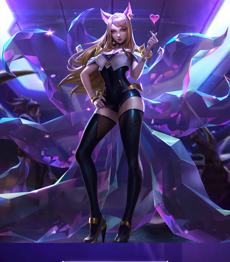 

Аниме Игра LOL Ari костюм вечернее платье униформа Косплей Костюм Хэллоуин костюм для женщин роскошный костюм