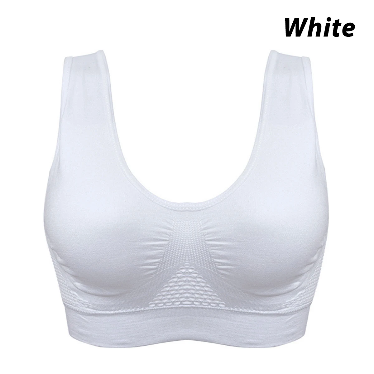 white YEABIU, бюстгальтеры для женщин, дышащие, S-6XL размера плюс, выдалбливают, мягкий, спортивный бюстгальтер, для фитнеса, спортивные топы, Сексуальное белье - Цвет: white