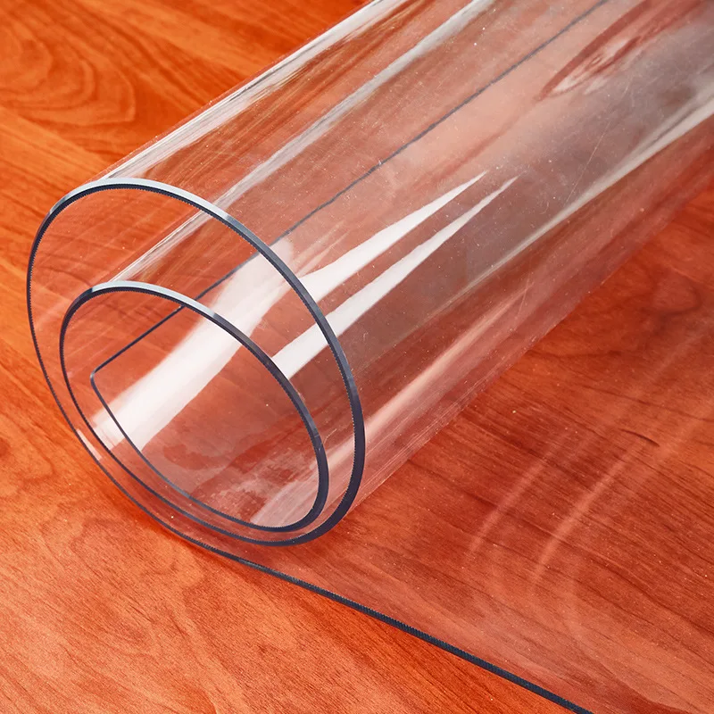 Oilproof Plastic Table Cloths Dining Table Cover Soft Glass Cloth Kitchen 1.0mm
