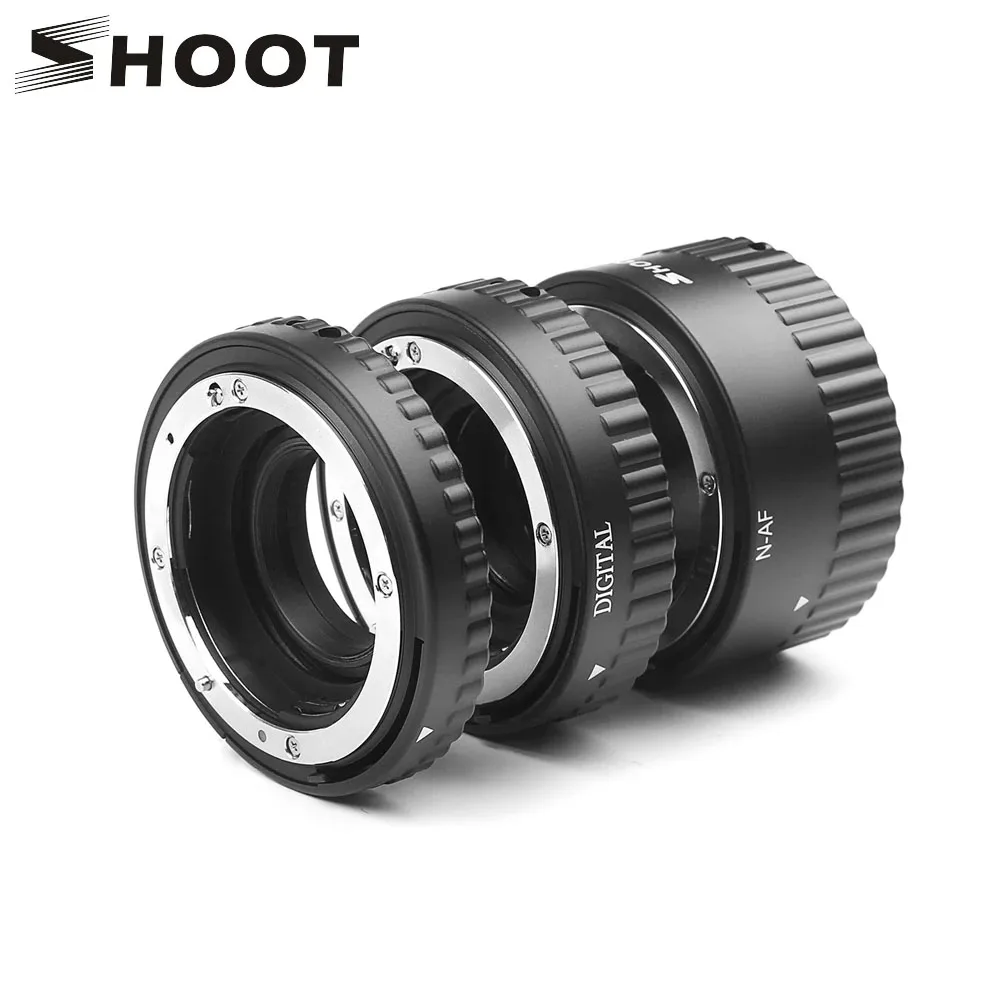 

SHOOT Auto Focus Macro Extension Tube Ring For Nikon D7200 D5600 D5500 D5300 D3400 D3200 D3100 D7100 D90 D60 AF AF-S Camera Lens