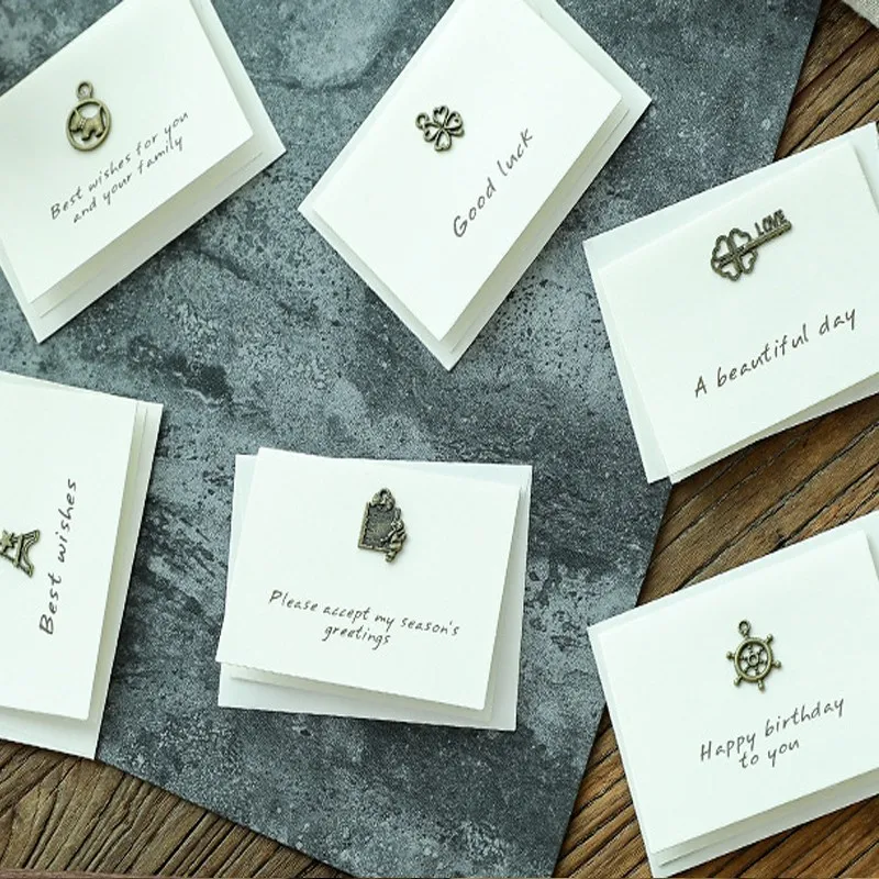 10 шт. металлические поздравительные открытки в стиле ретро | Дом и сад
