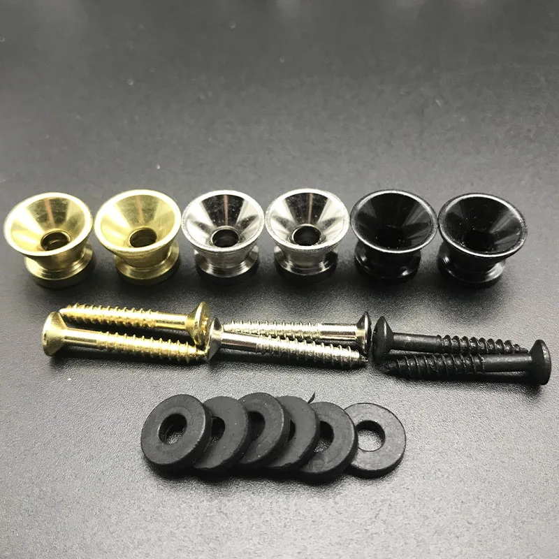 10 шт. замок для гитарного ремня металлическая гитара Кнопка акустической