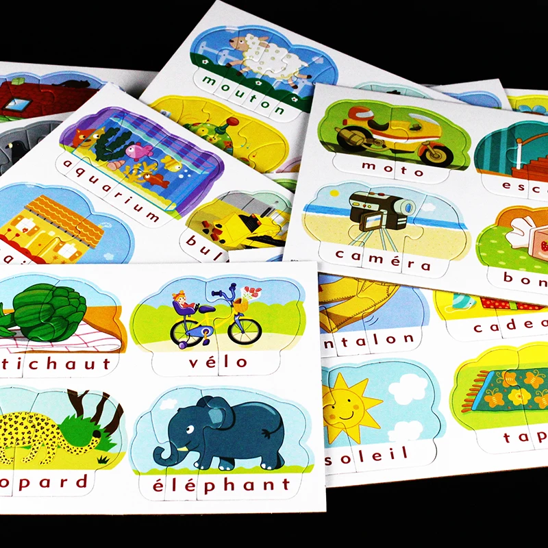 Дошкольное обучение для детей французская версия головоломка Монтессори из