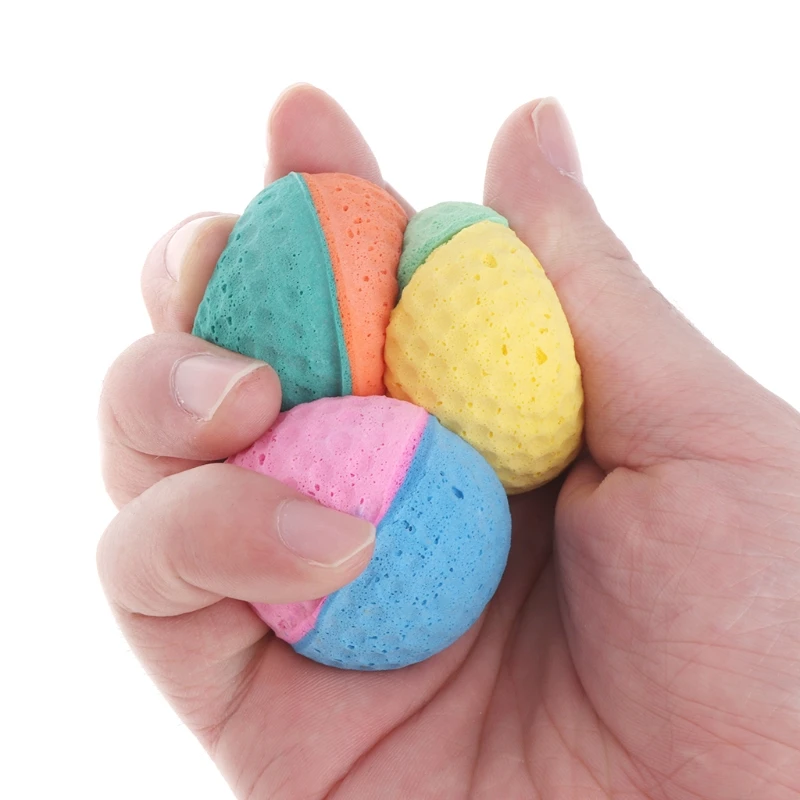 

10 Pcs Pet Toy Latex Balls Colorful Chew For Dogs Cats Puppy Kitten Soft Elastic