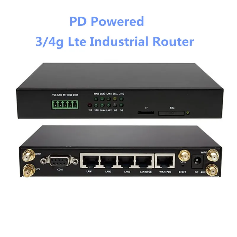 4G промышленный роутер PD Powered LTE Wifi высокий открытый WRT 300 Мбит/с CarWiFi беспроводной