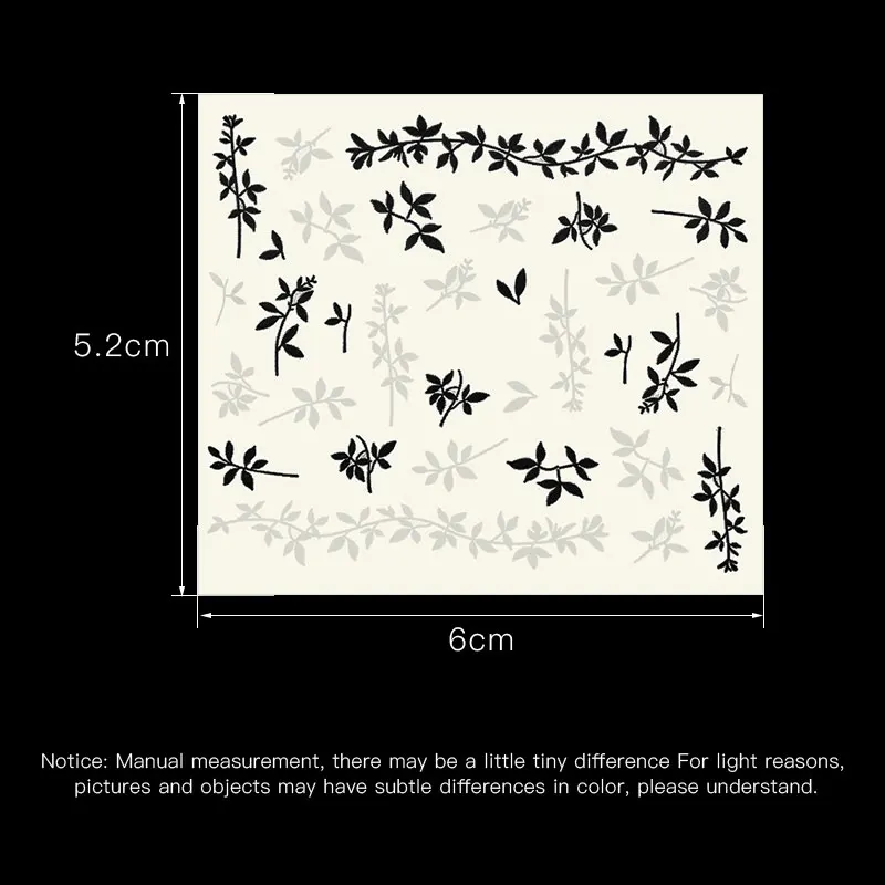 Четыре Лили письмо наклейки для ногтей очаровательные цветы лист переводные