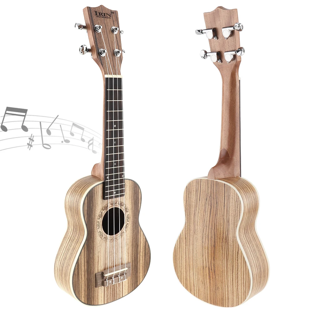 21 дюймов сопрано укулеле 15 Лада четыре струны Зебра дерево гитара Ukelele музыкальный струнный инструмент