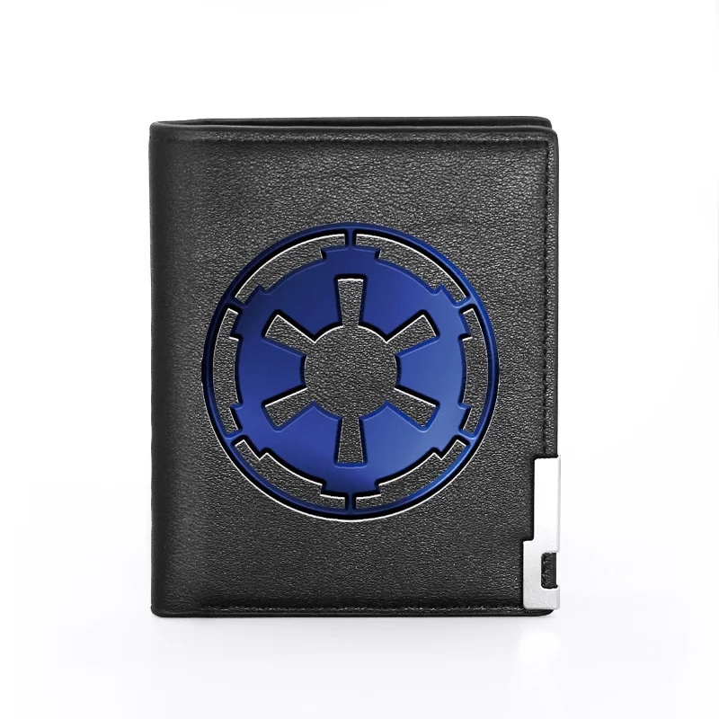 

Men Wallet Leather Galactic Empire Symbol Cover Billfold Slim Credit Card/ID Holders Inserts Money Bag Male Short Purses
