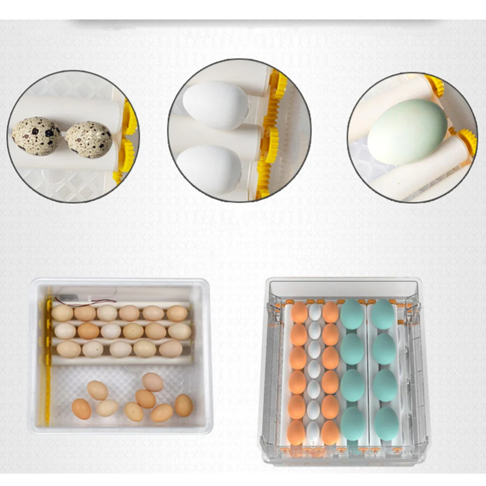 

1pc 24 Slots Eggs Incubator Full Auto Incubation Case Duck Chicken Incubator Reproduction Container with UK Plug