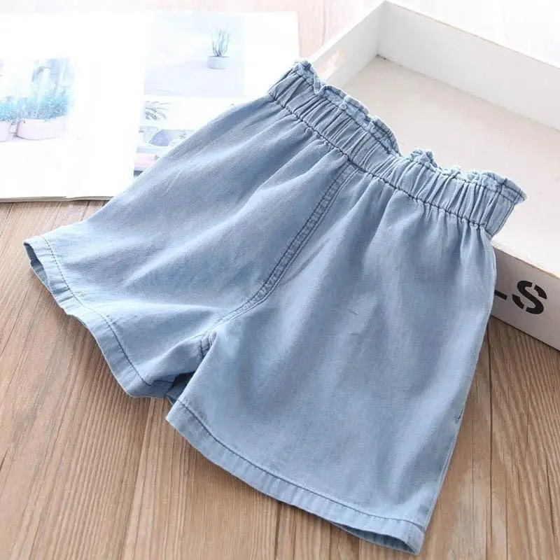 VIDMID baby girls floral shorts kids children denim trousers casual summer clothes P6024 | Детская одежда и обувь