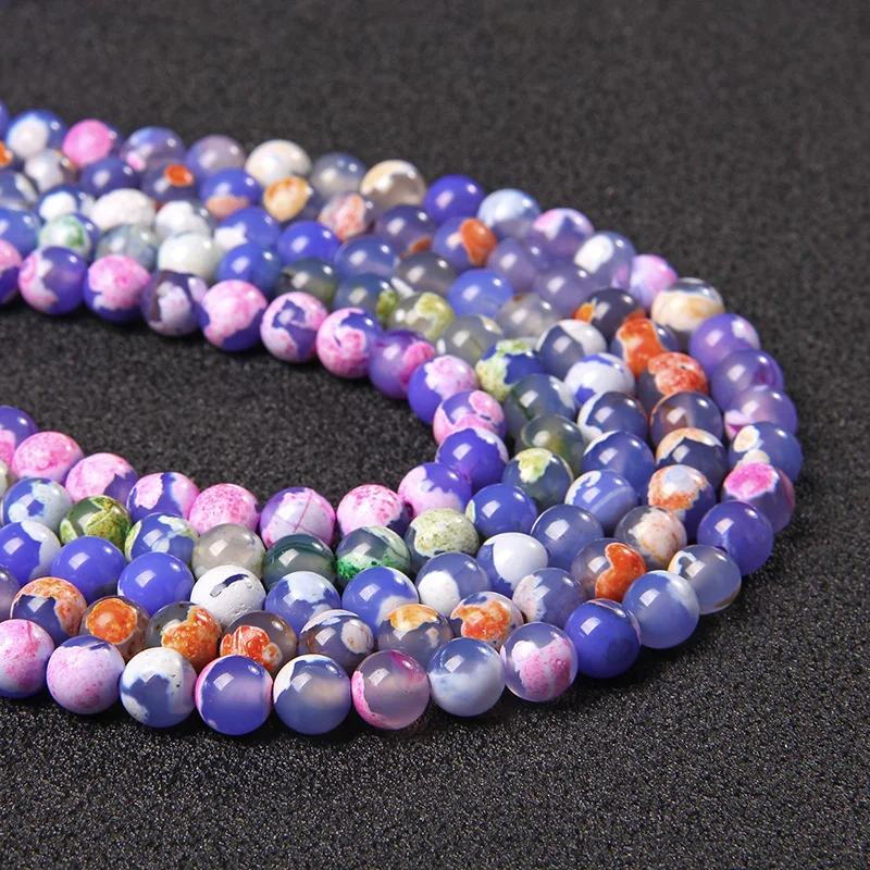 

Бусины из натурального агата, 6/8/10 мм, 15,5 дюйма