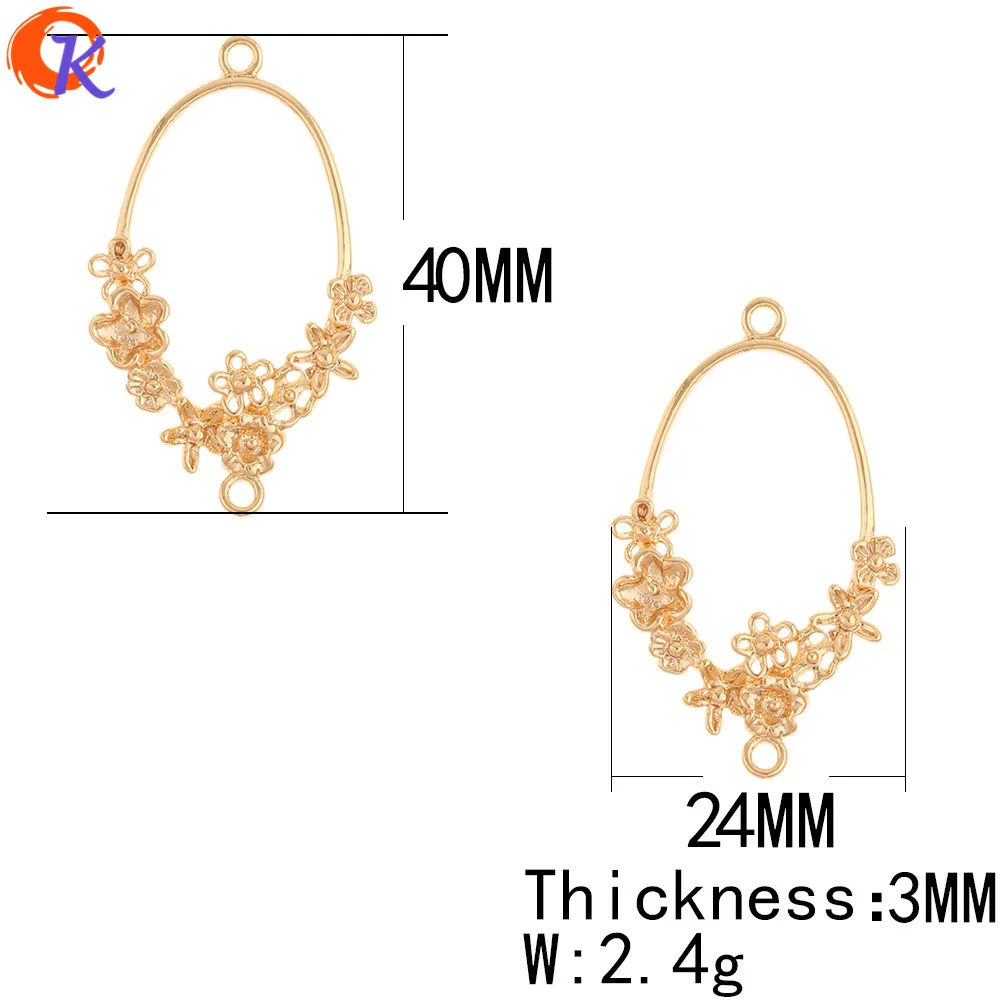 Сердечный дизайн 20 шт 24*40 мм ювелирные аксессуары/серьги Разъемы/форма