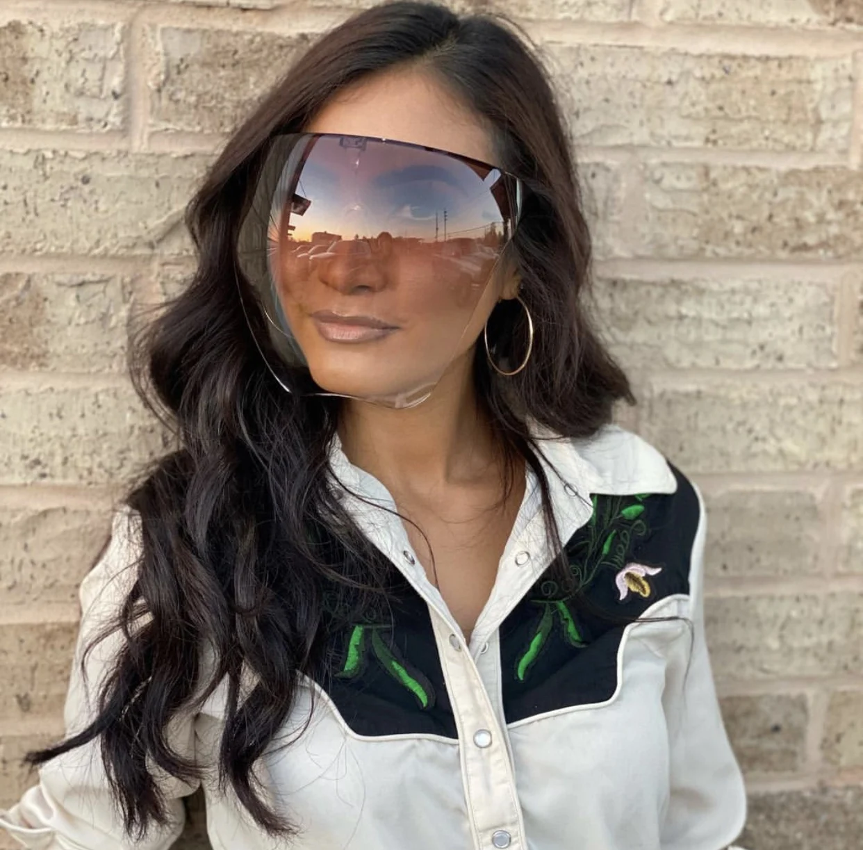 Солнцезащитные очки Jaspeer для мужчин и женщин цельные защитные | Аксессуары одежды