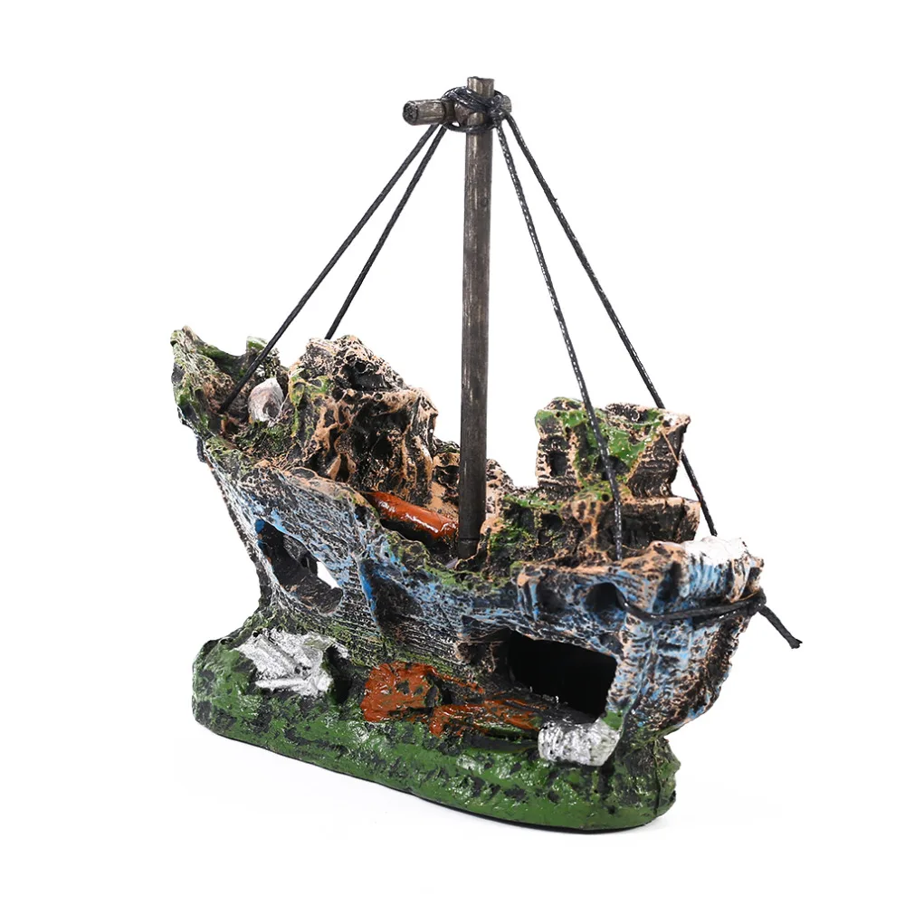Новый Пиратский корабль в аквариумах декорация ландшафт для аквариума
