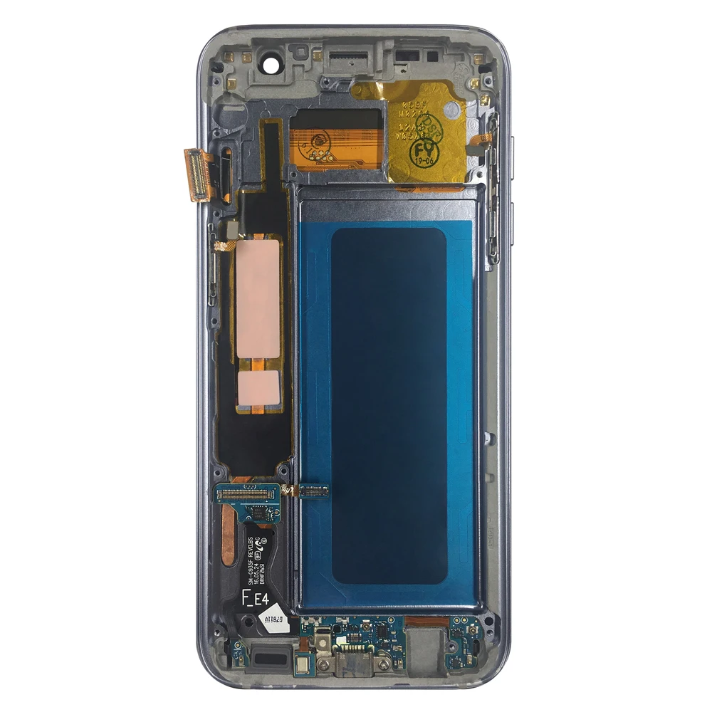 10 шт./лот 5 ''ЖК дисплей с рамкой для SAMSUNG Galaxy s7 edge G935 G935F сенсорный экран